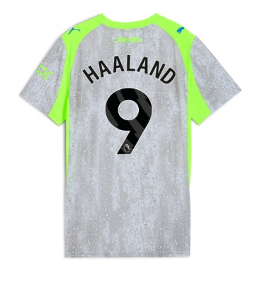 Manchester City Erling Haaland #9 Tredjetrøje Dame 2025-26 Kortærmet